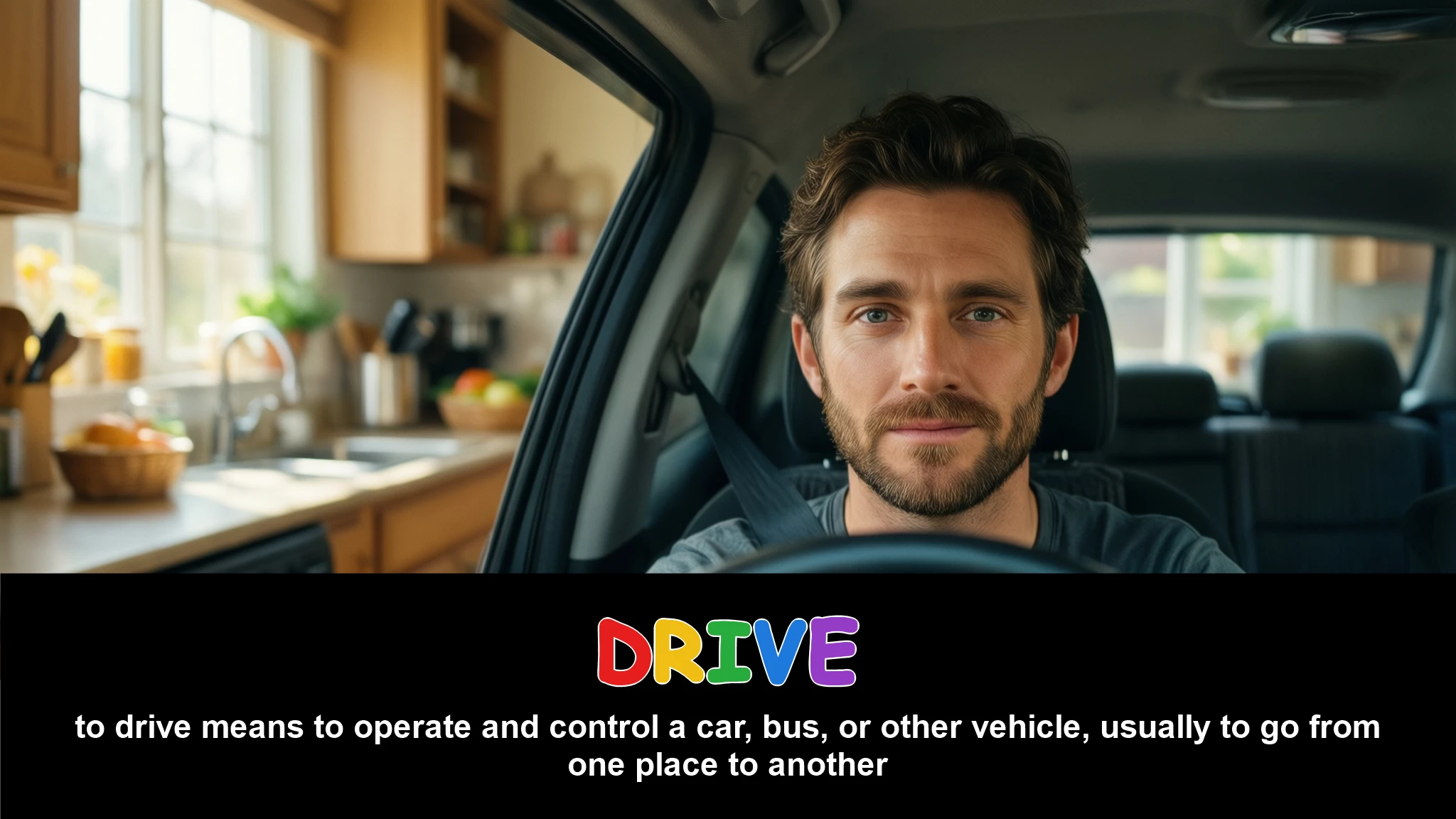 English Illustration for drive